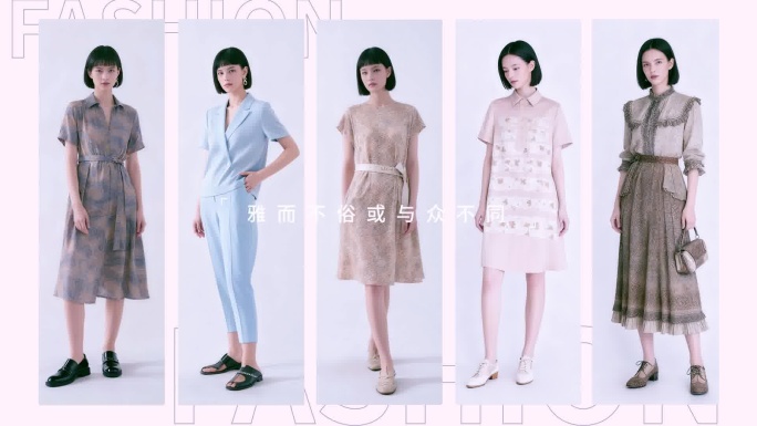 时尚女装新品发布快闪短视频