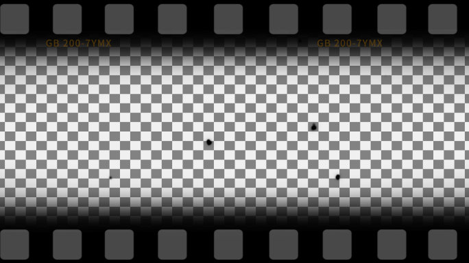 胶片老电影边框AE模板3-循环alpha