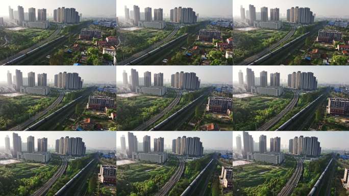 中国铁路普通快速列车火车驶过