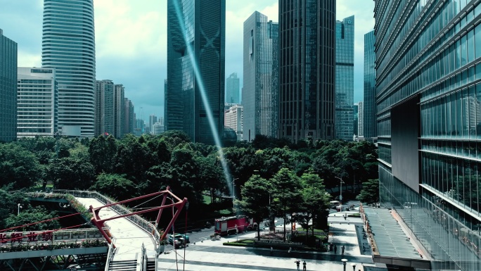 广州珠江新城航拍