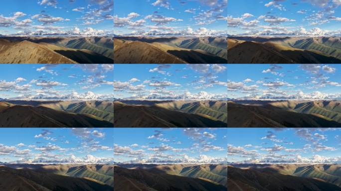 延时-川西蜀山之王贡嘎雪山航拍