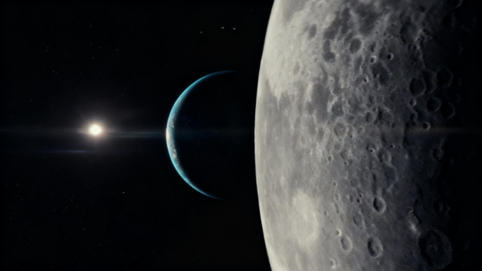 从太空到云层视角