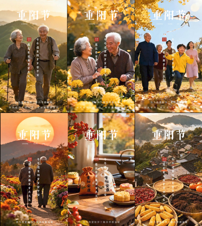 重阳节 老人节 登高节 九九重阳节素材