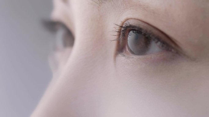 清澈明亮的眼睛眼神眼瞳孔睁眼