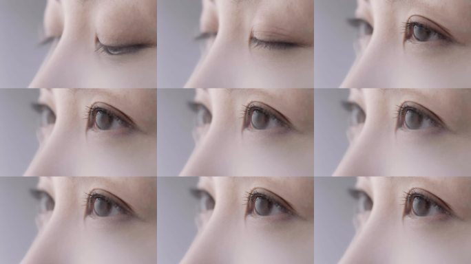 清澈明亮的眼睛眼神眼瞳孔睁眼