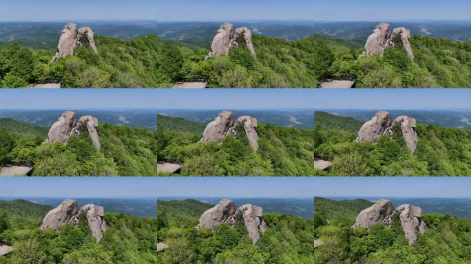 抚顺三块石航拍