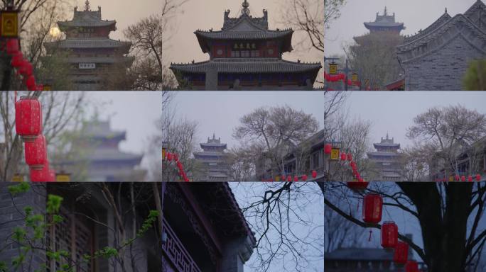 聊城古城建筑空镜