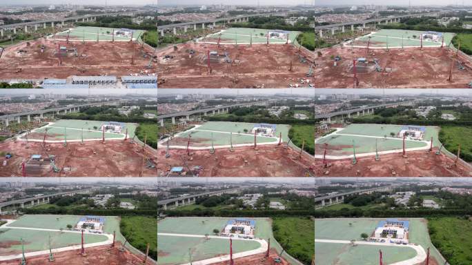 施工场地全景实拍