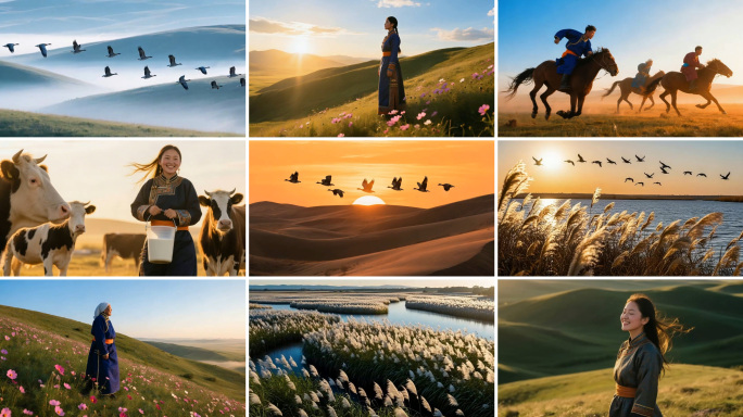 《鸿雁》歌曲配乐背景 草原风情