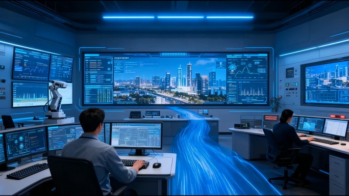 数据中心云服务器数据库网络大屏幕