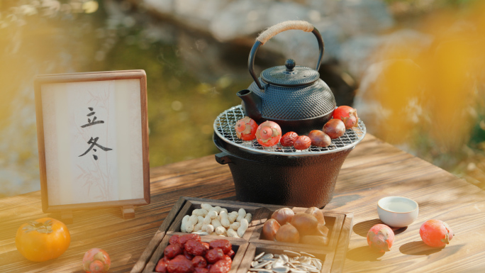 立冬 立冬节气 下雪 冬天风景 冬天暖阳