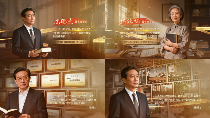 【4k】复古怀旧风格人物介绍