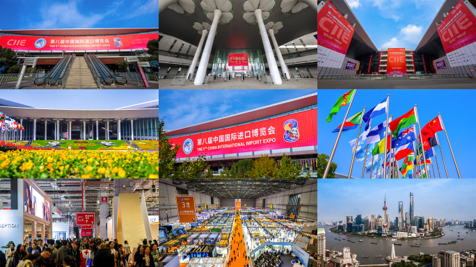 2025最全第八届进博会含上海空镜合集