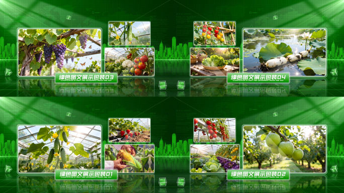 绿色农业多图文展示包装