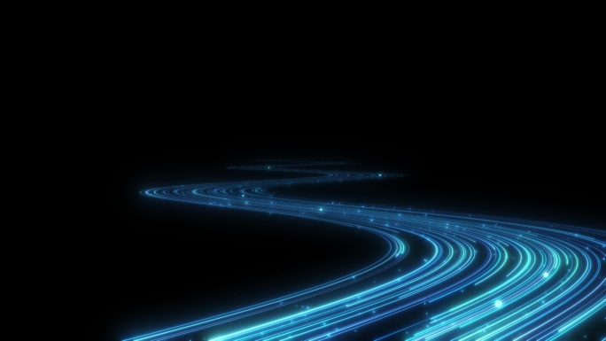 蓝色流光动态背景