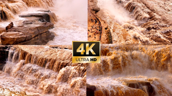 黄河壶口瀑布祖国河山气势磅礴