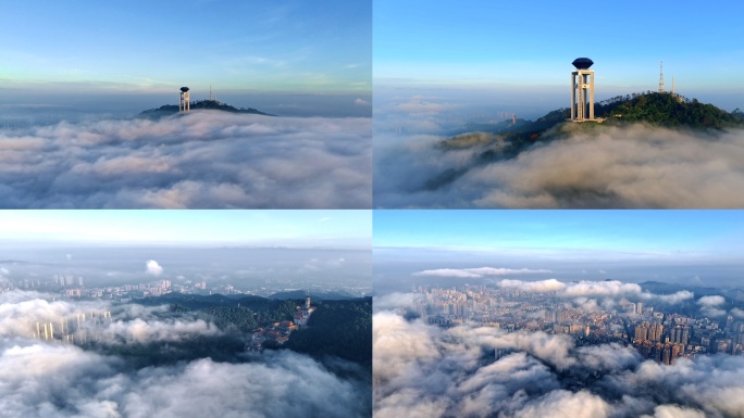 广西梧州市4K航拍