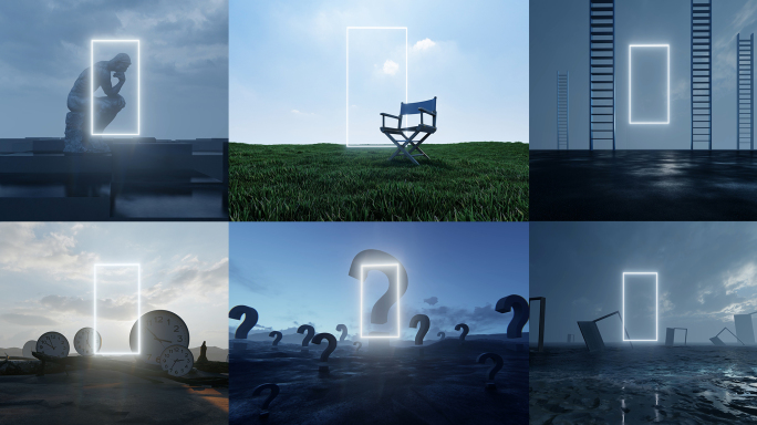 光影之门创意短片科技光线引领时代探索未来