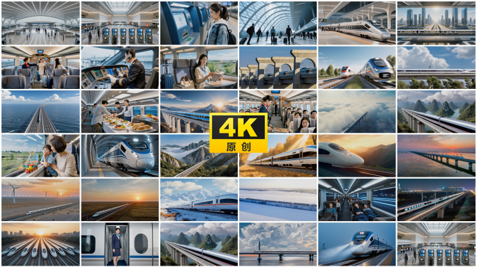 中国高铁动车复兴号和谐号