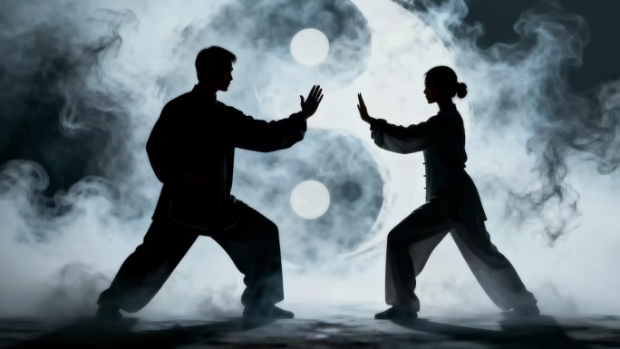 水墨太极艺术 LED背景