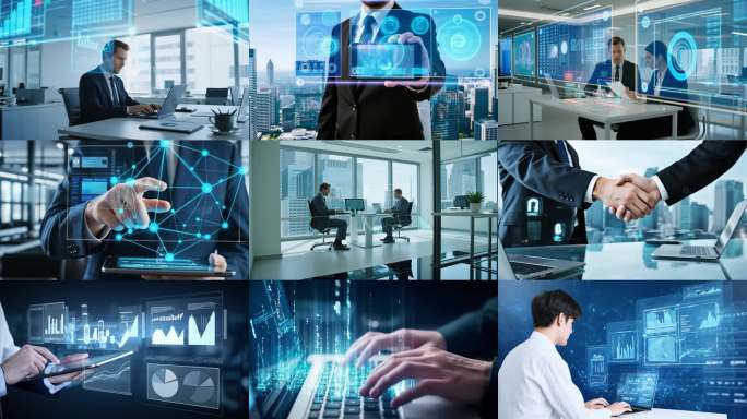 智慧城市智慧办公商务智慧科技数字化ai素