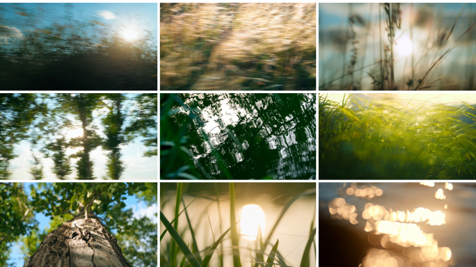 意向快剪光影动态模糊抽象意境空镜