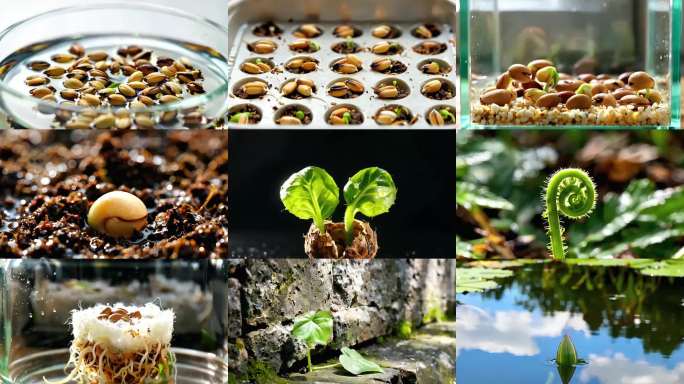 种子发芽成长记植物生长全过程