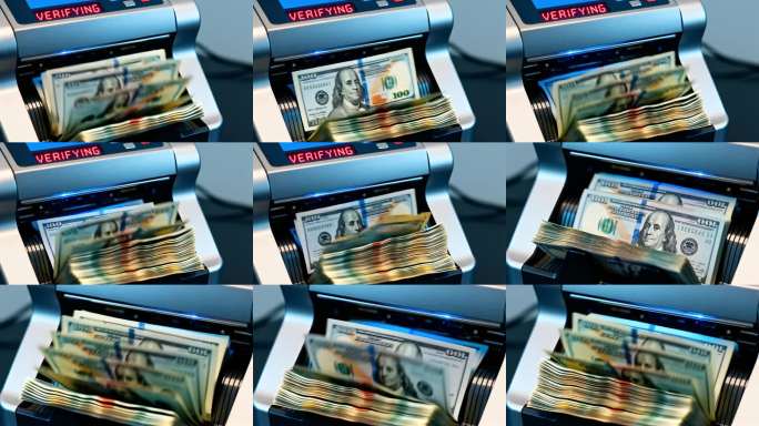 美元点钞机验钞过程