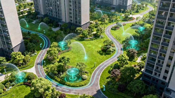 数字化环保小区园林 小区绿化科技生态小区