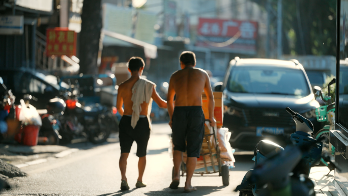 电影感早市人文热闹烟火气