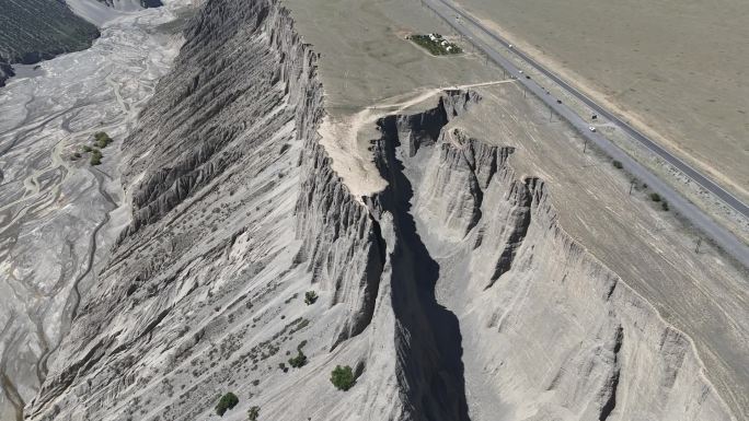 独山子大峡谷 航拍素材