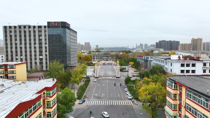 山西太原重型机械集团公司城市工业园区航拍