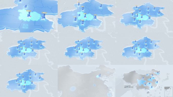 北京科技地图辐射全省全国4k