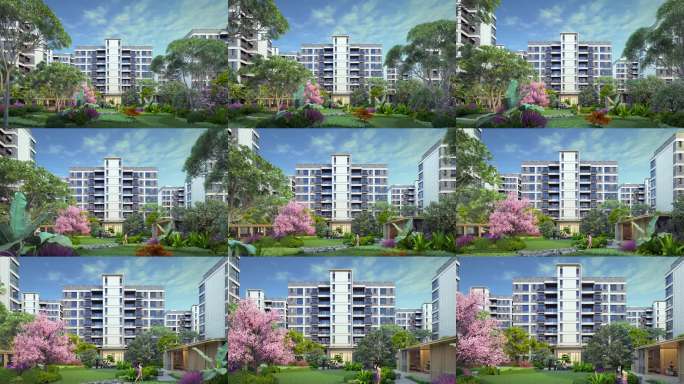 小区绿化景观展示