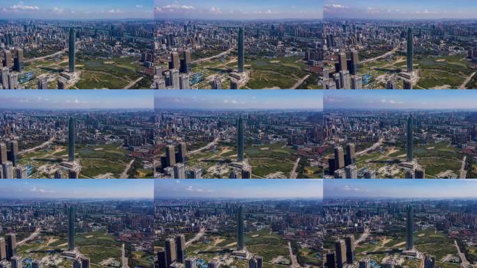 武汉航拍全景泛海国际CBD