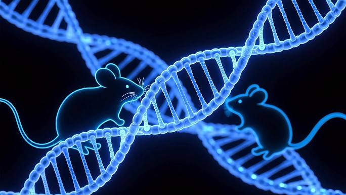 蓝色基因链科研动画