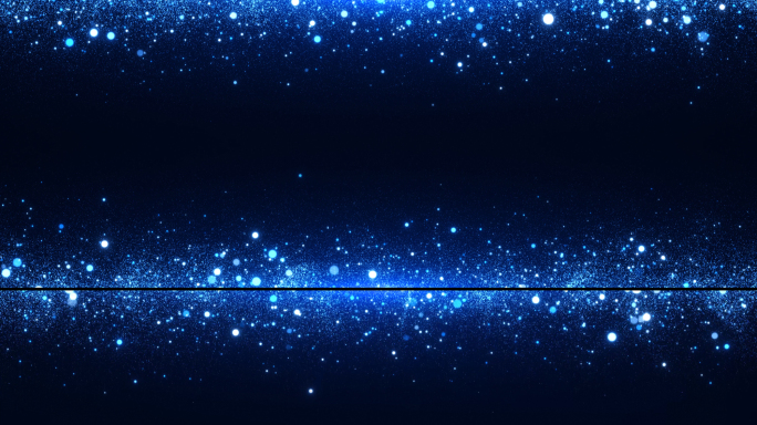 循环科技蓝色粒子边框