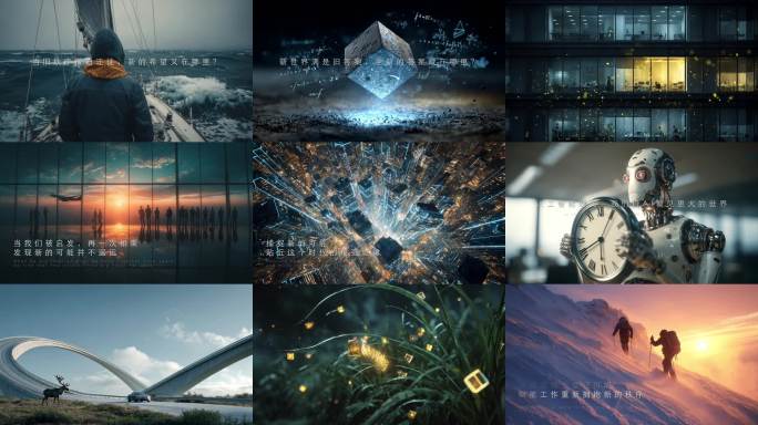 电影质感高端混剪科技企业宣传AI展望