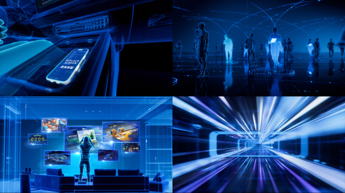 AE-全息互联网信息科技片头AI城市