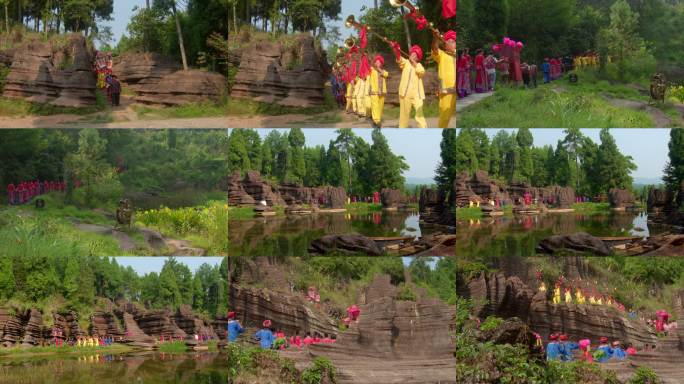 土家族婚俗全套39、红石林