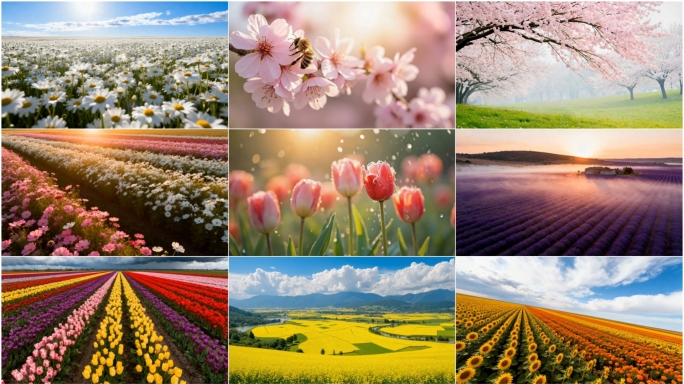 花田花海各种花朵合集
