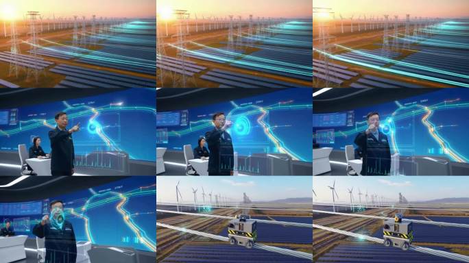 智慧能源基地科技感