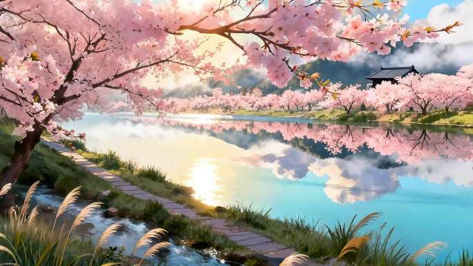 《春日》宋·朱熹 无字幕 古风田园 春景