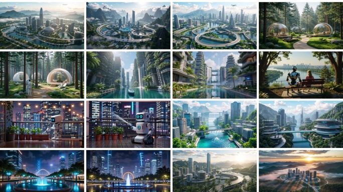 未来生态都市科技都市智能生活未来科技