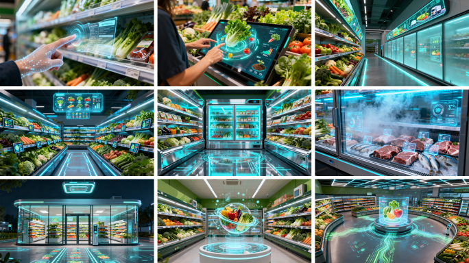 智慧生鲜超市 数字化食品零售无人超市