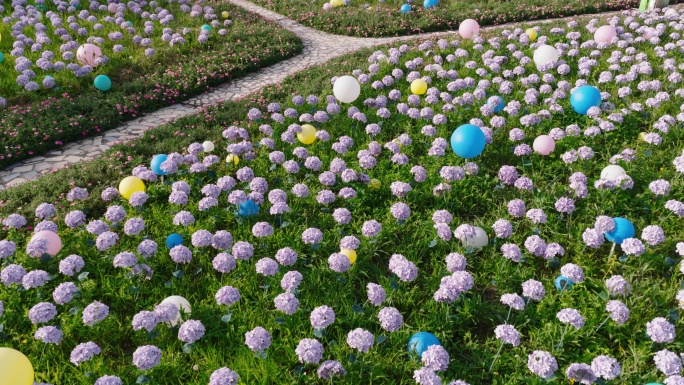 北京城市公园花海景观