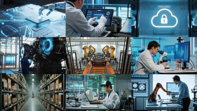 智能制造科技工厂工业制造创新科技生产车间