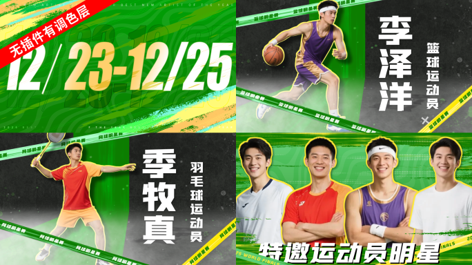 黄绿人物介绍战队选手体育游戏【无插件蓝黄