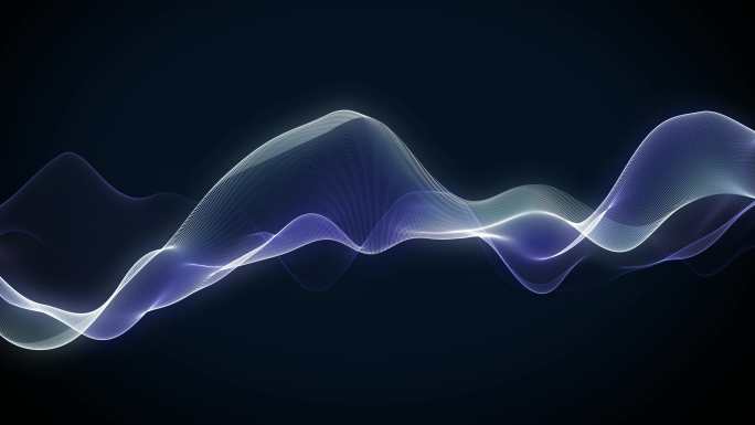 蓝色波浪动态光效