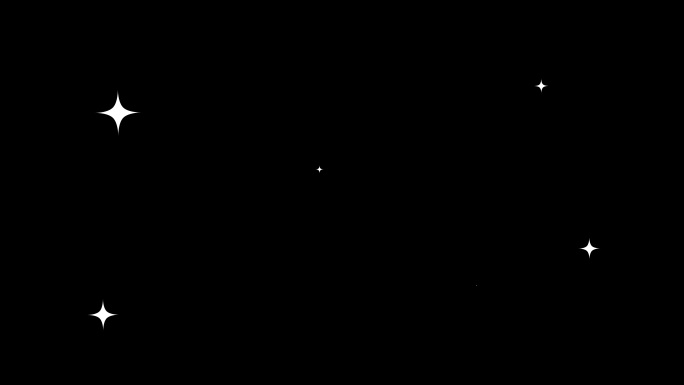 黑色背景闪烁星星